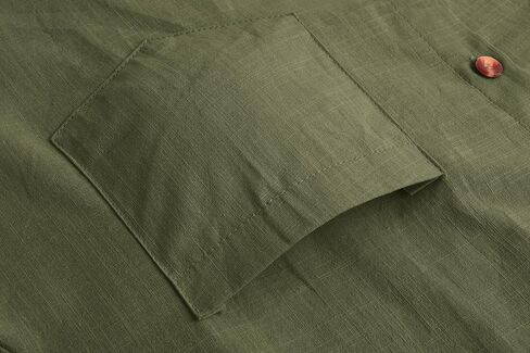 قمصان رجالي من Eymitory بأكمام قصيرة من القطن والكتان بأزرار للأسفل، قمصان صيفية للشاطئ، قمصان لإزالة الأعشاب الضارة مع جيوب in Kuwait