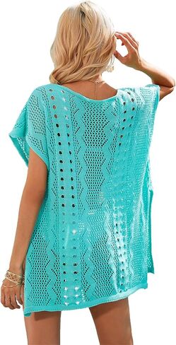 Spmor ملابس السباحة النسائية التستر ثوب السباحة الكروشيه اللباس متماسكة بيكيني الشاطئ Coverups in Kuwait