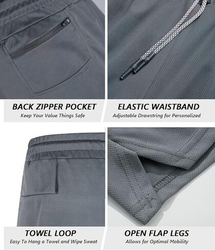 FLYFIREFLY شورت رجالي للتمرين والجري خفيف الوزن وجيد التهوية، شورت رياضي بطول 5 بوصات للرجال in Kuwait