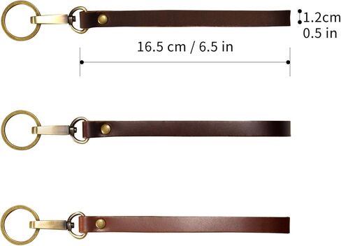 Ancicraft Keychain Leather for Car Home Key Ring Strap Holder Lanyard Women Men in Kuwait