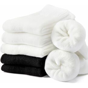 J-BOX Womens Wool Socks Warm Soft Crew Socks for Women Winter Thick Athletic Socks Pack(5 pairs)