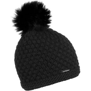 Turtle Fur Women's Snowfall Plush Fleece Lined Faux Pom Beanie in Kuwait