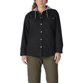 Dickies Women's Size Plus Hooded Duck Shirt Jacket
