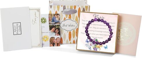 هدايا تقدير الممرضة للنساء، سوار الخرزة للممرضات، سوار مطرز بالجمشت مع سحر قبعة الممرضة، هدايا طالب التمريض للممرضات الجدد، هدايا أسبوع الممرضات، أفكار هدايا تخرج الممرضات in Kuwait