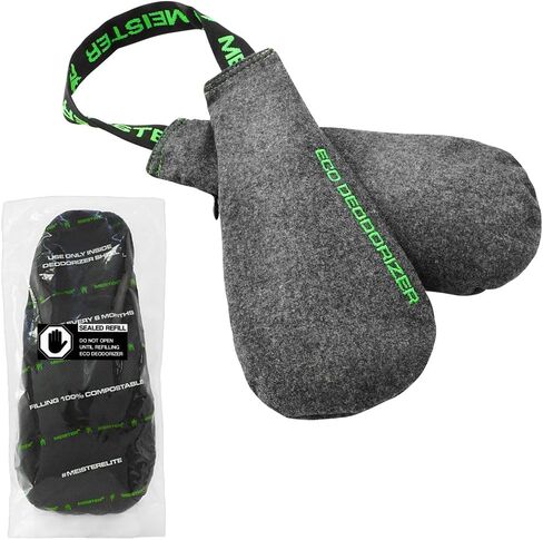 Meister Shoe & Glove Eco Deodorizer + Refill - Absorbs Stink, Powerful, Refillable - 1 Year Supply in Saudi Arabia