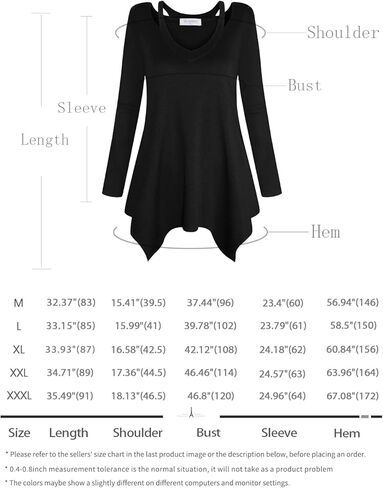 بولوتس قميص تونيك كاجوال منقوش باكمام 3/4 ورقبة على شكل حرف V للنساء in Kuwait
