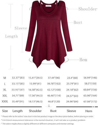 بولوتس قميص تونيك كاجوال منقوش باكمام 3/4 ورقبة على شكل حرف V للنساء in Kuwait