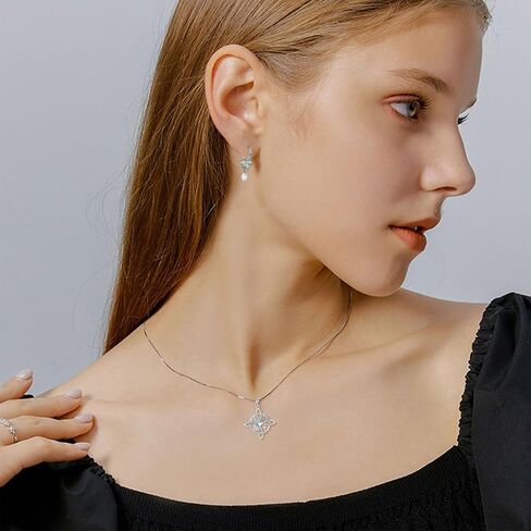 YAFEINI Witches Knot Necklace Sterling Silver Witches Knot Pendant Necklace Celtic Cross Witch Jewelry Witches Knot Amulet Gifts for Women Girls in Kuwait