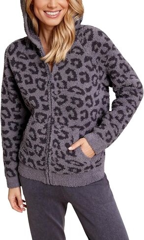 Barefoot Dreams CozyChic Barefoot In the Wild Zip Hoodie, Cute Zippered Fall Jackets in Saudi Arabia