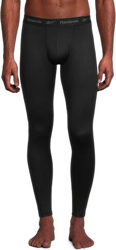 بنطال ضيق عالي الأداء للرجال من Reebok - بنطال ضيق طويل بطبقة أساسية رياضية (S-XL) in Kuwait