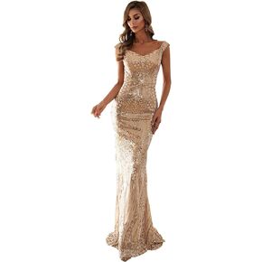 فساتين حفلات السهرة الرسمية للسيدات من Miss ord برقبة على شكل حرف V، فستان طويل لحفلات حورية البحر in Kuwait