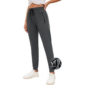 SPECIALMAGIC Women's Lightweight Athletic Joggers with Zipper Pockets Summer Track Pants Quick Dry for Running Yoga Workout in Saudi Arabia