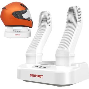SUNFOOT Boot Dryer And Deodorizer Shoe Dryers For Work Boots, Ski Boot, Hats, Socks, Motorcycle Helmets Glove Dryer With Heat Blower, Quick Drying Boot Warmer Adjustable Timer And Rack (Black)