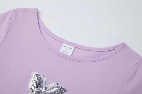 DaniChins Girl Knit Short-Sleeve Tutu Dress Colorful Tulle Sparkle Dress in Kuwait