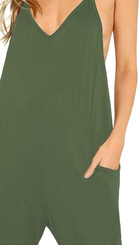 بذلة DIDK للسيدات برقبة على شكل حرف V وحزام سباغيتي وساق حريم in Kuwait