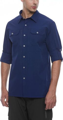 Little Donkey Andy Men's Stretch Quick Dry UPF50+ Long Sleeve Shirt for Hiking, Travel, Camping in Saudi Arabia