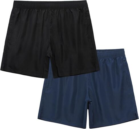 MEILONGER شورت جري رجالي مكون من قطعتين مقاس 5 بوصات، سروال رياضي سريع الجفاف للتدريب والركض في صالة الألعاب الرياضية in Kuwait