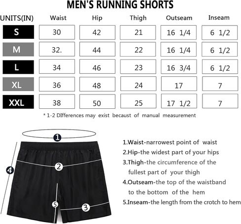 MEILONGER شورت جري رجالي مكون من قطعتين مقاس 5 بوصات، سروال رياضي سريع الجفاف للتدريب والركض في صالة الألعاب الرياضية in Kuwait