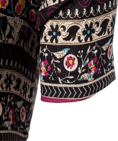 طقم شورت هاواي رجالي من KISSQIQI مكون من قطعتين بدلة رياضية كاجوال بأزرار للأسفل للشاطئ وقمصان وسروال قصير مزين بالزهور in Kuwait