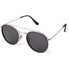 PEGH Retro Round Polarized Sunglasses UV400 Double Bridge Circle Sun Glasses PH2227 in Saudi Arabia