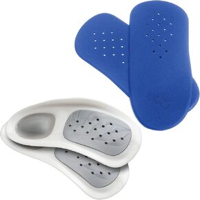 WalkFit Platinum Foot Orthotics & Shock Absorbing Pain Relief Gel Cushions Bundle | Relieves Foot Back Hip Leg and Knee Pain | Men 8-8.5 / Women 9-9.5 in Kuwait