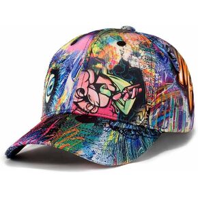 Quanhaigou Unisex Baseball Cap,Unisex Snapback Hip Hop Hats Cool Adjustable Dad Hat for Men Women Teens