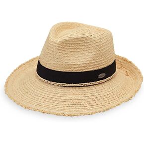 Wallaroo Hat Company Women’s Paloma Fedora – UPF 50+ Sun Protection, Wide Brim Natural Fiber Sun Hat for Medium Crown Sizes