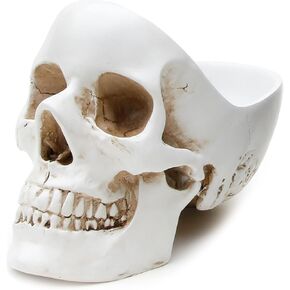 Suck UK Key Gothic Bowl | Skeleton Ring Earring Holder Skull Desktop Organizer & Goth Decor Jewelry Dish, White in Kuwait