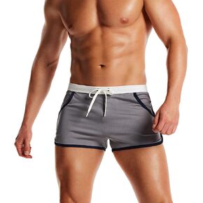 TSLA 1 or 2 Pack Men's Bodybuilding Workout Gym Shorts, Athletic Sports Running Shorts, Casual Short Pants with Pockets in Kuwait