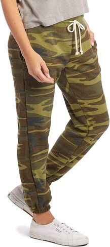 Alternative Women's Sweatpants, Washed Terry Cuffed Fleece Sweatpant in Kuwait