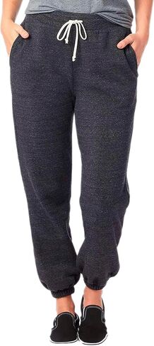 Alternative Women's Sweatpants, Washed Terry Cuffed Fleece Sweatpant in Kuwait