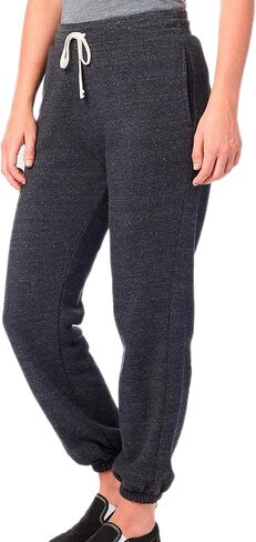 Alternative Women's Sweatpants, Washed Terry Cuffed Fleece Sweatpant in Kuwait