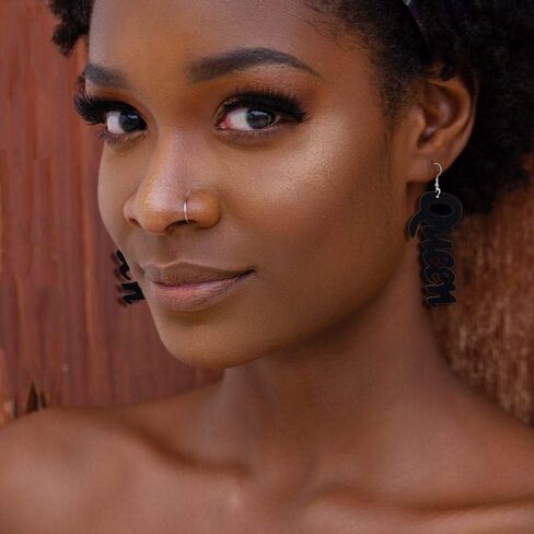 BOMAIL 20 زوجًا من الأقراط الخشبية الأفريقية للنساء أقراط دائرية مطلية بالخشب أقراط متدلية على الطراز العرقي in Kuwait