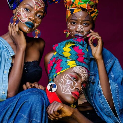 BOMAIL 20 زوجًا من الأقراط الخشبية الأفريقية للنساء أقراط دائرية مطلية بالخشب أقراط متدلية على الطراز العرقي in Kuwait