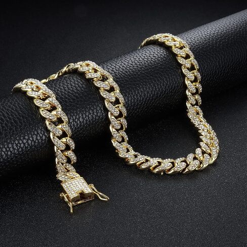 CASSIECA رجل الكوبي ربط سلسلة الذهب والفضة بلينغ ميامي الكوبي قلادة سوار مجموعة سلسلة الماس للرجال مثلج خارج الهيب هوب مجوهرات in Kuwait