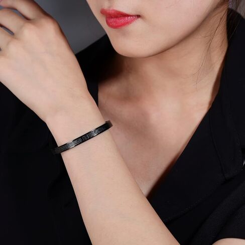 Leaocean ayatul kursi سوار مجوهرات إسلامية AYATUL KURSI أساور مجوهرات إسلامية من الفولاذ المقاوم للصدأ أساور قابلة للفتح الخط العربي الإيمان الإسلامي هدايا رسول الخط الإسلامي مسلم الرجال المجوهرات أساور هدية in Kuwait