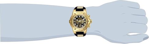 Invicta Men's Marvel Stainless Steel Quartz Watch with Silicone Strap, Black, 30 (Model: 26925) in Saudi Arabia