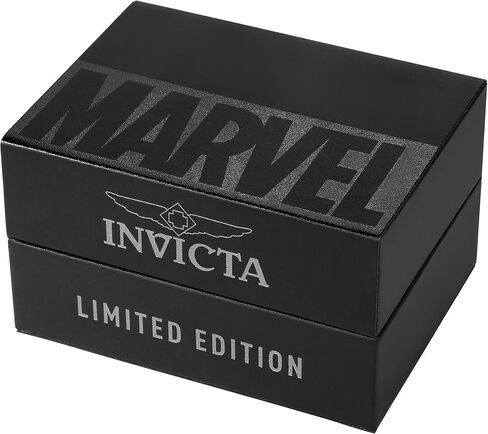 Invicta Men's Marvel Stainless Steel Quartz Watch with Silicone Strap, Black, 30 (Model: 26925) in Saudi Arabia