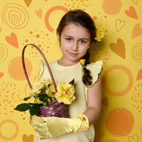 Haysandy 4 Pcs Girls Princess Costume Accessories Include Yellow Hair Bow Gloves Jewelry Earrings and Rose Flower Princess Dress Up Accessories for Girls Halloween Cosplay in Saudi Arabia