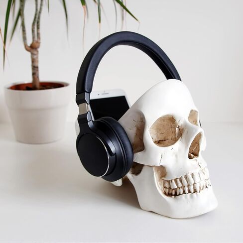 Suck UK Key Gothic Bowl | Skeleton Ring Earring Holder Skull Desktop Organizer & Goth Decor Jewelry Dish, White in Kuwait