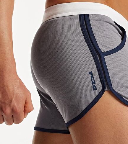 TSLA 1 or 2 Pack Men's Bodybuilding Workout Gym Shorts, Athletic Sports Running Shorts, Casual Short Pants with Pockets in Saudi Arabia