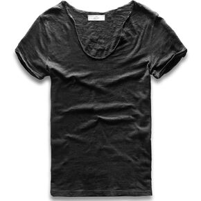 Zecmos Men V Neck Slim Fit 100 Cotton T-Shirt Basic T Shirts Casual