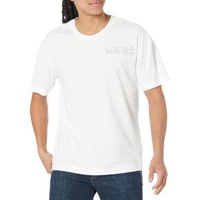 HUGO Men's Outline Logo Short Sleeve Pajama Shirt
