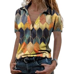 بلوزات نسائية جديدة لربيع وصيف 2022 على شكل حرف v وقمصان غير رسمية للسيدات in Kuwait