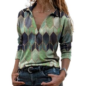 2022 Spring Summer New Women's Tunics V-neck Blouses Shirt Ladies Casual T-shirts in Saudi Arabia