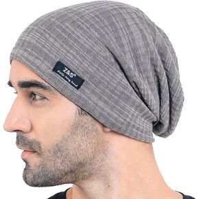 Men Slouch Hollow Beanie Thin Summer Cap Skullcap B018h