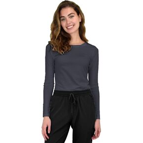 Green Town Scrubs for Women - Long Sleeve Underscrub Tee Shirt, Super Soft, Stretch Fabric, Lightweight, Easy Care