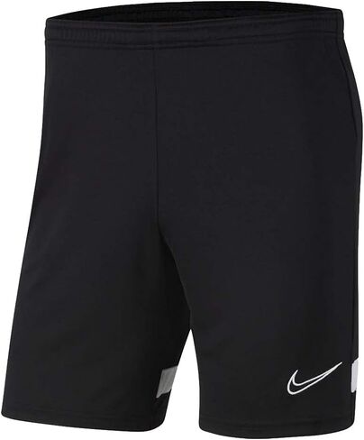 شورت كرة القدم Dri-FIT Academy Knit للرجال من نايكي، حجر السج/أبيض، مقاس صغير in Kuwait