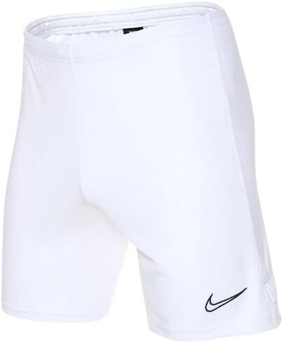 شورت كرة القدم Dri-FIT Academy Knit للرجال من نايكي، حجر السج/أبيض، مقاس صغير in Kuwait