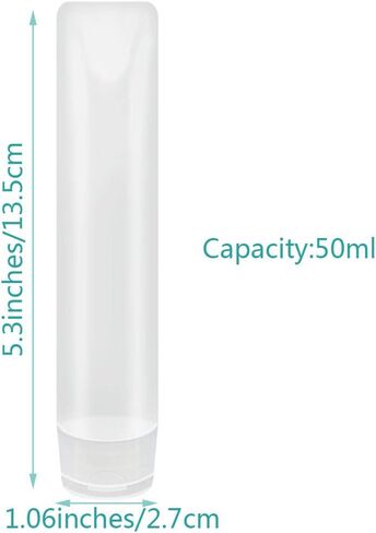 18 Pack Travel Size Plastic Squeeze Bottles for Liquids, 30ml/1Oz TSA Approved Travel Bottles Makeup Toiletry Cosmetic Containers Leak-Proof Travel Containers with Flip Caps Refillable in Saudi Arabia